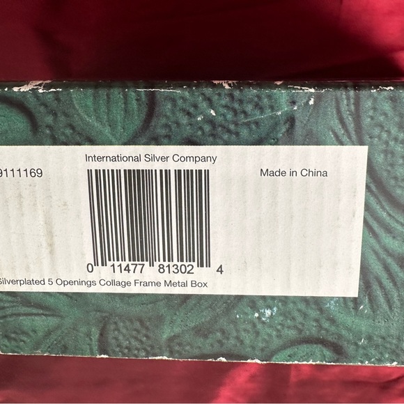 International Silver Company silver-plated picture collage lid Metal Box. NIB - Picture 6 of 8